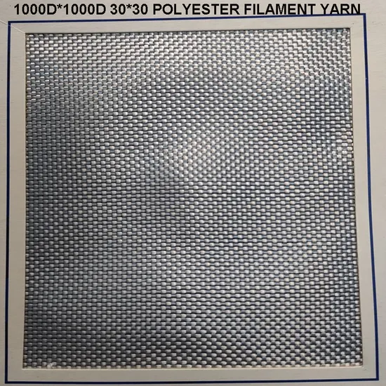 Fio industrial de alta tenacidade de poliéster branco 1000d*1000d 20.5*20.5